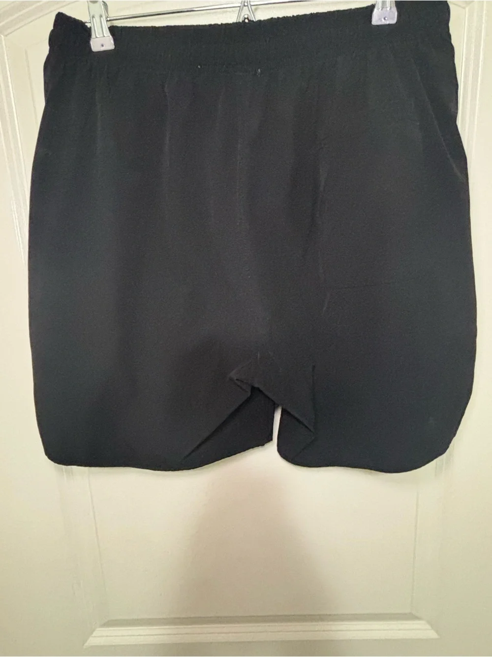 Fear of God ESSENTIALS Black Athletic Shorts with White Logo